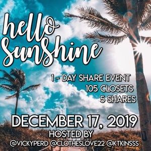 ☀️ HELLO SUNSHINE☀️12/17🌴LIKE NEW LISTING🏖